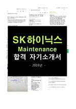2019년 SK하이닉스 Maintenance(메인터넌스) 합격자기소개서