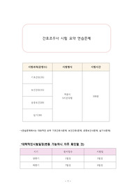 간호조무사시험문제