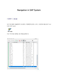 ERP개론 Navigation in SAP System (A+받음)