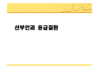 산부인과 응급질환