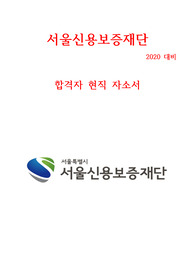 서울신용보증재단 합격 자소서 +역량기술서 ver.2020 최신 현직