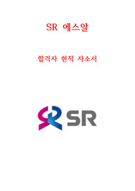 SR 에스알 현직 합격 자소서 최신문항