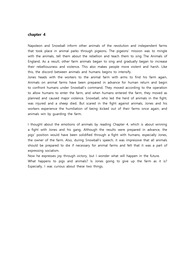animal farm 챕터별 요약 및 의견(3, 4챕터) 레포트 Animal Farm 챕터별 요약 및 의견(3, 4챕터) 레포트