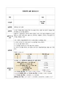 용해도곱 상수 결정 결과레포트
