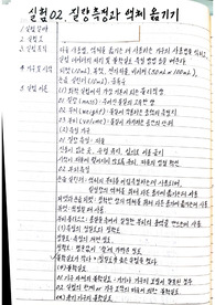 질량측정과 액체 옮기기 A+레포트