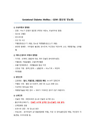 &lt;총정리&gt; 여성건강간호학 - GDM(임신성 당뇨병)