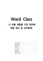 [ward class] 여성간호학 고위험 임부에 대한 검사 및 간호중재 A+