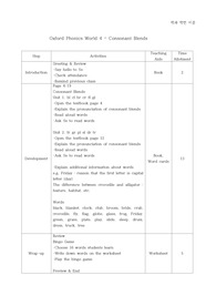 [Oxford Phonics World 4] 어학습지도 lesson plan 빙고게임 시트지