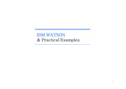 (CaseStudy)IBM Watson