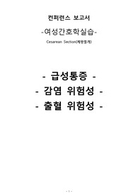 여성(모성)간호학 스터디케이스 (제왕절개)
