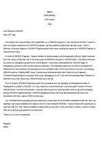 [외국계 반도체] 램리서치 2020 최종 합격 커버레터, Cover Letter