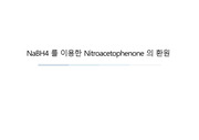 [유기화학실험]NaBH4를 이용한 Nitroacetophenone
