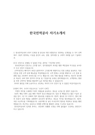 [우수인턴출신 합격자소서] 한국전력공사 대졸신입 자기소개서 (2020 하반기)