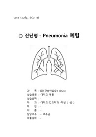 폐렴 간호진단 간호과정