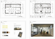 [3d][캐드][사무실설계][실내건축] 오피스 설계 도면 및 3D, 일러스트