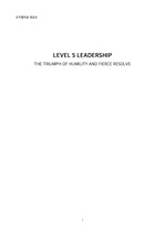 level5 leadership(레벨5 리더십_조직행위론 레포트)