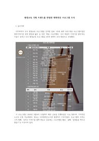 평생교육 기획 트렌드를 반영한 매력적인 프로그램 조사