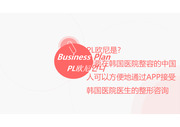 business plan 事业计划书 사업계획서 중국 시장을 위한 성형어플 창작 계획서 (중국어)