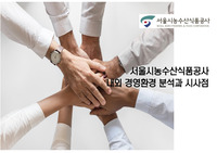 서울시농수산식품공사 내외 경영환경 분석과 시사점