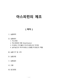 [일반화학실험2 레포트] 아스피린의 제조
