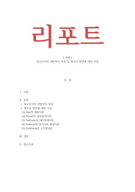 청소년복지론 - 청소년기의 전반적인 특성 및 청소년 발달에 대한 이론