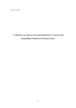 A Comparative Case Study on Toyota and Hyundai Motor's Corporate Social Responsibilities Strategies in the European..