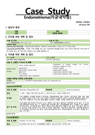 수술실 케이스스터디(자궁내막종)