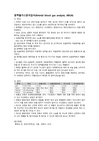 성인간호학 실습 ABGA검사, 동맥혈가스분석검사 워드클래스