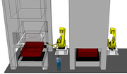 (CATIA)프레스 금형 이송 로봇 Part,Product및 시뮬레이션 파일