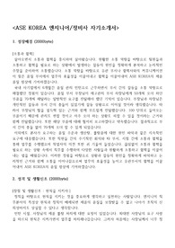 [ASE KOREA] 자기소개서/면접족보자료