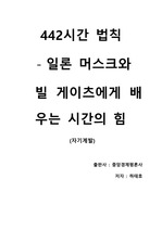 [442 법칙 - 일론 머스크와 빌 게이츠에게 배우는 시간의 힘] 제목은 거창하지만, 일반 직장인들에게도 매우 도움이 되는 동기부여 책에 대한 솔직한 감상