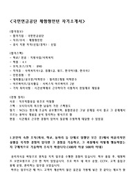 [국민연금공단]체험형인턴 합격자기소개서+면접진행자료(면접족보포함) [취업완벽대비]