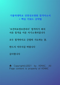 [보건의료정보관리사 서류 합격 자소서]가톨릭대학교 인천성모병원 합격 자소서 + 핵심 공략법까지