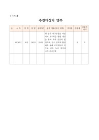 [공적조서][공적 조서][우수공무원 공적조서] 연구부장으로 재직하면서 교수학습방법 개선과 학력증진 분야에 크게 기여한 교사에 대한 교육감표창 상신용 공적조서입니다. 모두 A4용지 5쪽으로 되어있습니다. 공적조서 쓰기가 정말 죽기보다 귀찮고 막막하신 분들이 보면 큰 도움이 될 것입니다.