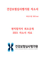 건강보험심사평가원 현직 합격 자소서 2021ver 최신 <꿀자료>