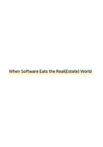 [미국 프롭테크 시장조사와 방향성] when software eats the real(estate) world
