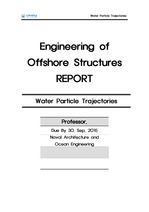 해양구조물공학 과제3- WATER PARTICLE TRAJECTORIES