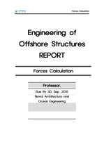 해양구조물공학 과제4- 해양구조물 외력 계산(FORCE CALCULATION)