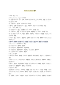 환각의 개념 총정리 (환시, 환청, 환촉 등)