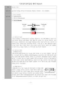 [A+ 4.5 예비레포트] 기초전자공학실험 - 다이오드 특성