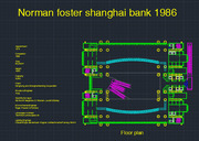 [CAD 캐드 도면]1986 홍콩상하이은행 Hong Kong and Shanghai Bank - 노먼 포스터 Norman foster
