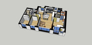 3d 아이소 모델링 파일 - 33평형대 아파트