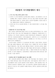 [고입자기소개서][고입자기개발계획서예시] 최종합격한 고입 자기소개서 및 자기개발계획서 예문입니다. 자기개발계획서를 어떻게 써야할 지 막막하신 분들이 보면 큰 도움이 될 것입니다.