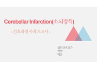 소뇌경색 간호과정 사례 보고서 발표