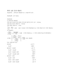 [A+] 일반화학실험 그레이엄의 확산법칙 &amp; 르 샤틀리에의 원리 결과보고서 (중앙대학교)