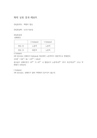 [A+] 일반화학실험 알코올의 반응 결과보고서 (중앙대학교)