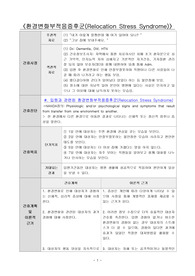 환경변화부적응증후군 간호진단 간호과정