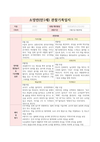 [어린이집/보육교사] 만1세 6월 영아관찰기록/영아관찰일지+해석 (5명)