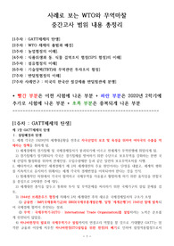2020년 2학기 사례로 보는 wto와 무역마찰의 이해 중간고사 내용 정리