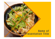 PPT양식 템플릿 배경 사진형 - 음식, 일본음식, 돈부리